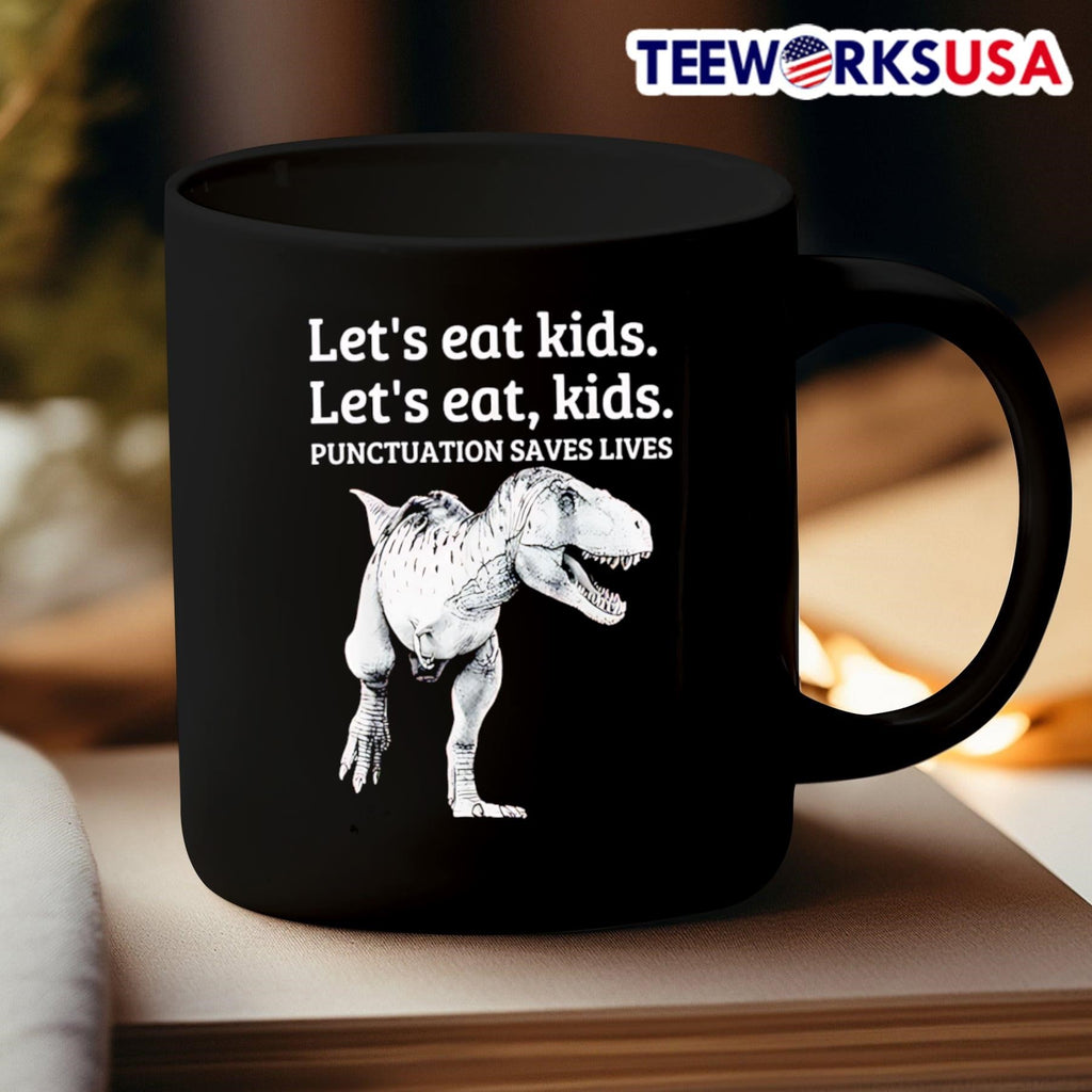 Let's eat kids punctuation saves lives - Adult & Kids T-Shirts, Sweatshirts & Hoodies apparel design preview 3