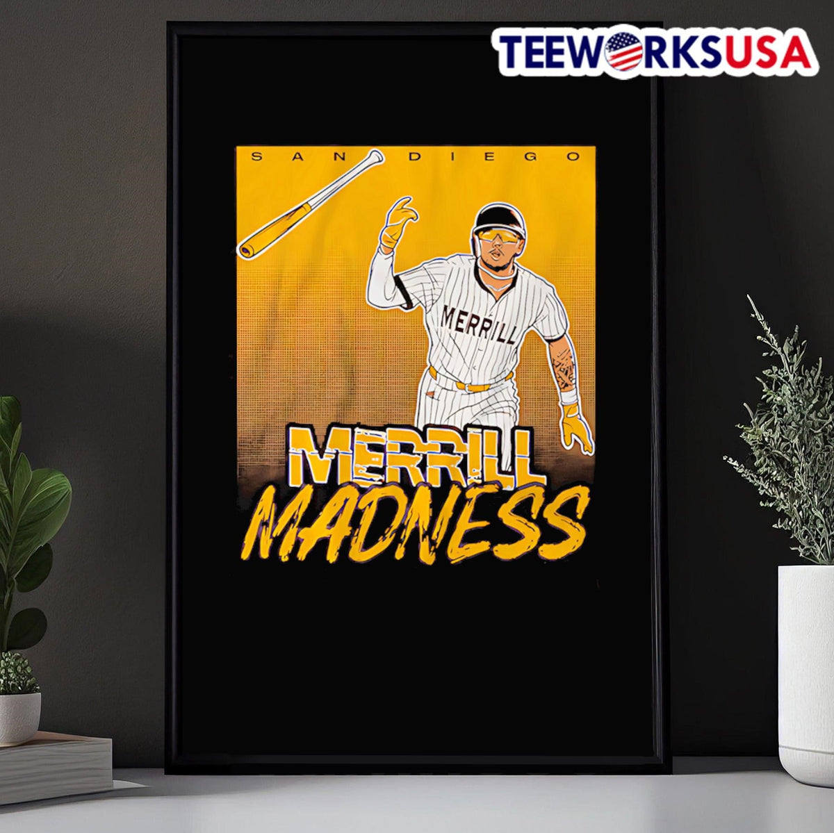 Jackson Merrill Madness Bat Flip - Adult & Kids T-Shirts, Sweatshirts & Hoodies apparel design preview 5