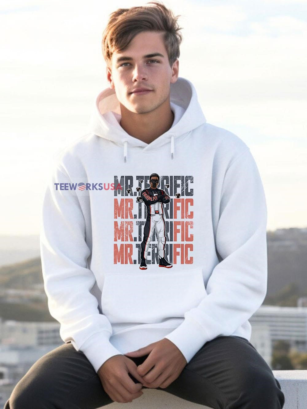 Superman Movie 2025 Mr. Terrific name - Adult & Kids T-Shirts, Sweatshirts & Hoodies apparel design preview 2