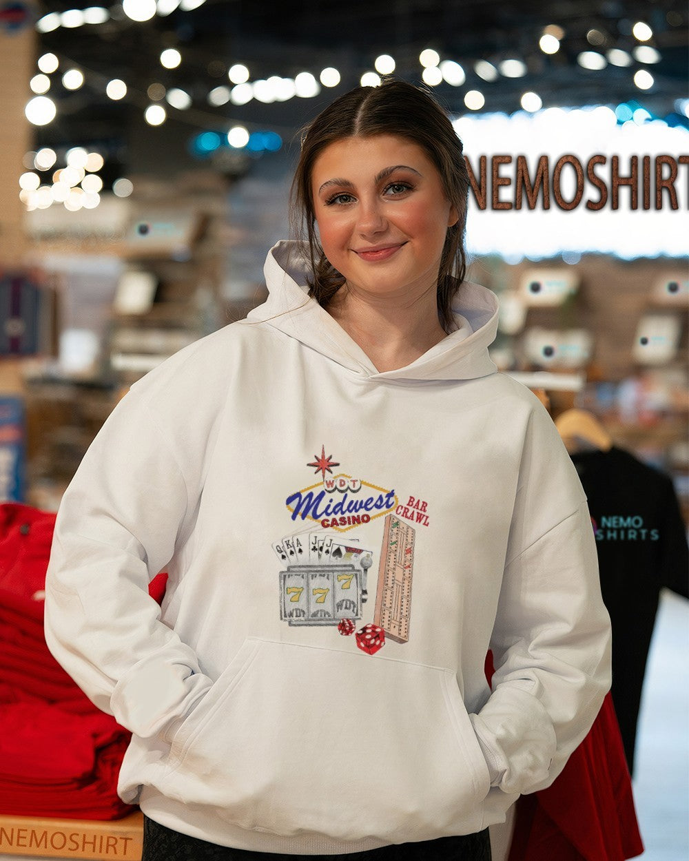 WDT Midwest casino bar crawl - Adult & Kids T-Shirts, Sweatshirts & Hoodies apparel design preview 5
