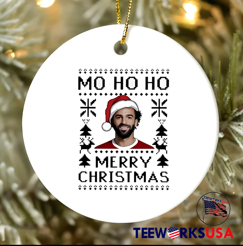 Mohamed Salah Mo Ho Merry Christmas Ugly - Adult & Kids T-Shirts, Sweatshirts & Hoodies apparel design preview 3