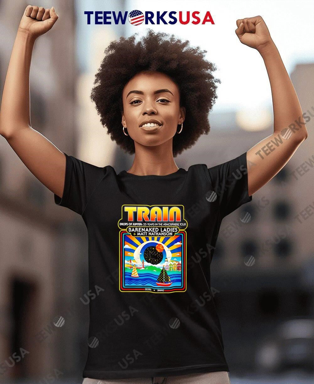 Train Drops Of Jupiter 25 Years In The Atmosphere - Adult & Kids T-Shirts, Sweatshirts & Hoodies apparel design preview 7
