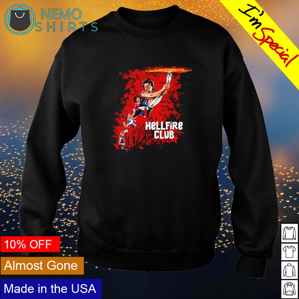 Stranger Things Hellfire club never say die - Adult & Kids T-Shirts, Sweatshirts & Hoodies apparel design preview 4