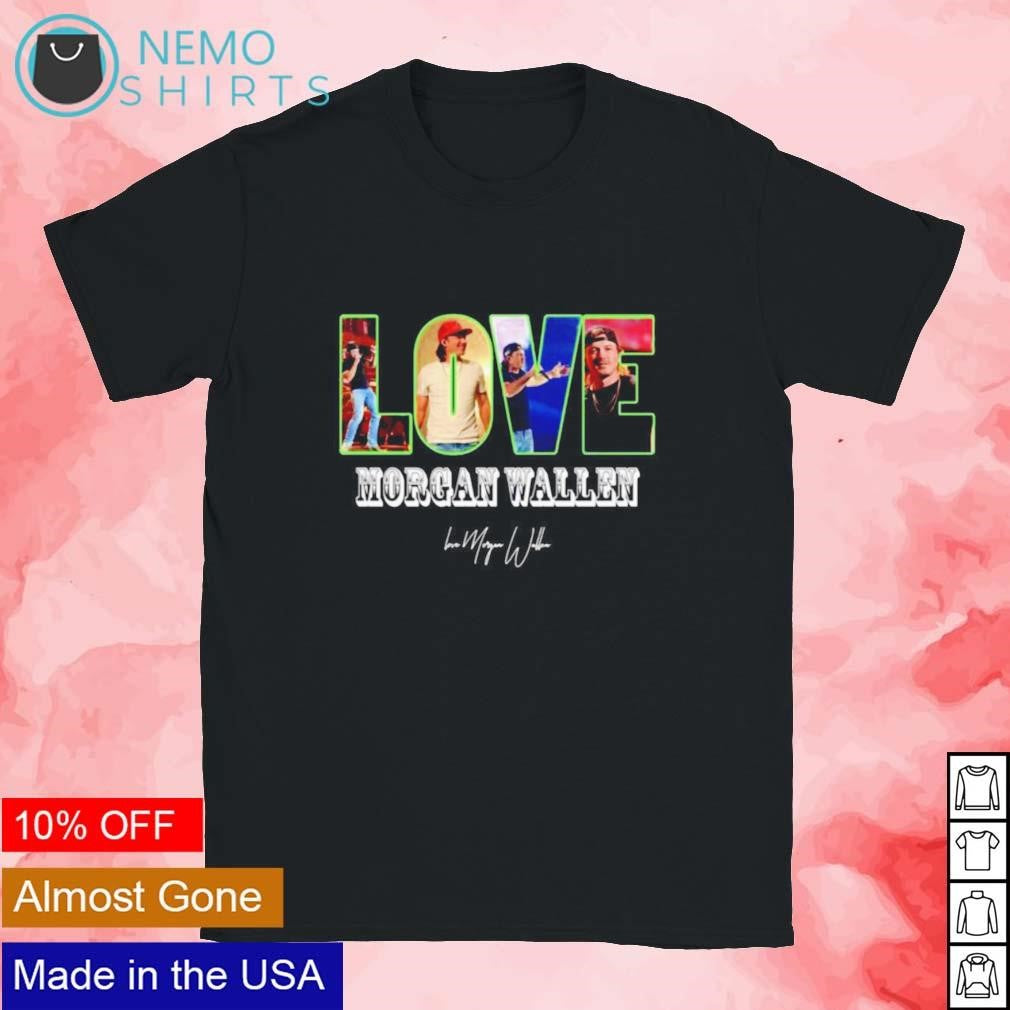 Love Morgan Wallen signature - Adult & Kids T-Shirts, Sweatshirts & Hoodies apparel design preview 1