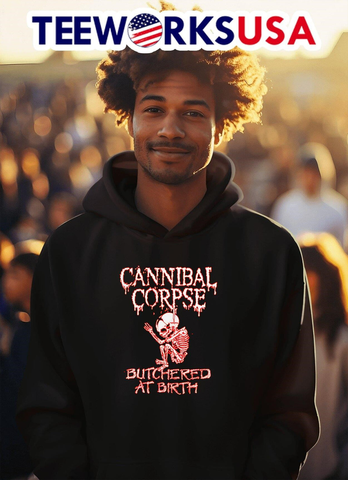 Cannibal Corpse butchered at birth - Adult & Kids T-Shirts, Sweatshirts & Hoodies apparel design preview 2