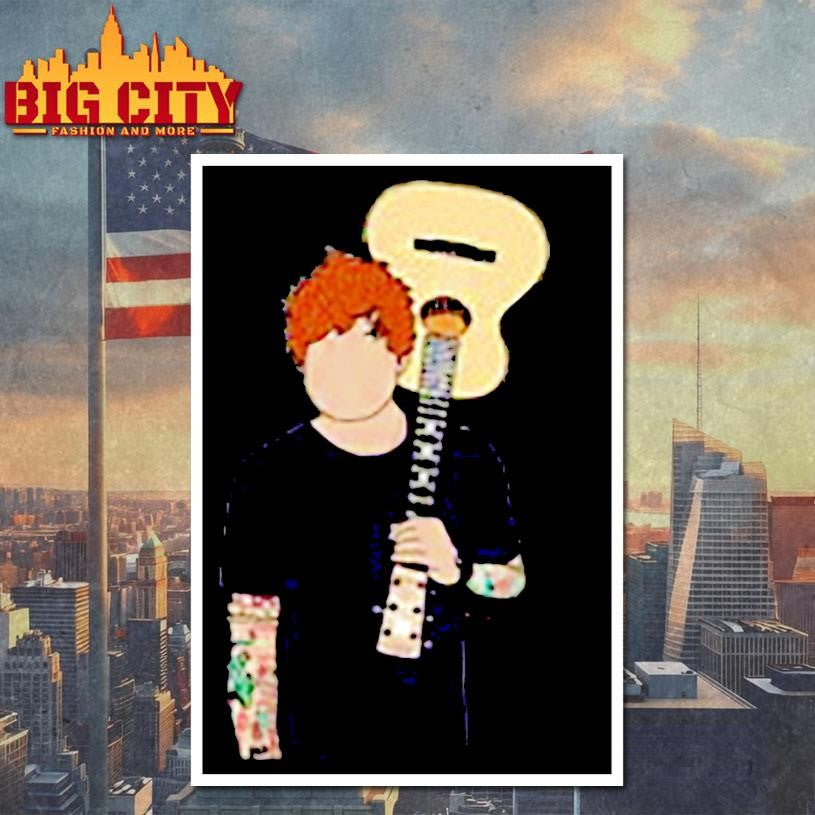 Ed Sheeran Minimalist Pop Music - Adult & Kids T-Shirts, Sweatshirts & Hoodies apparel design preview 4
