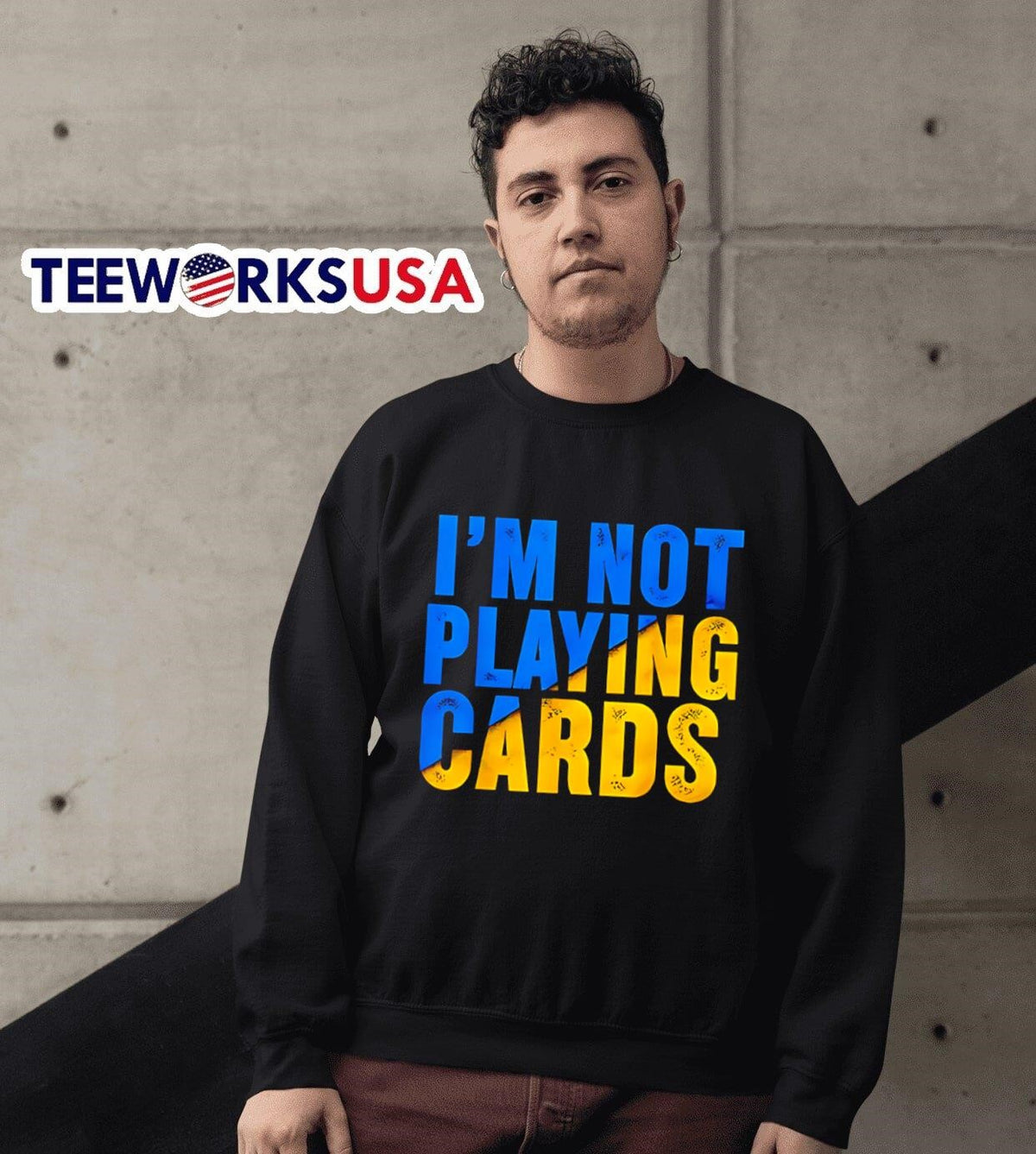 Zelensky I'm Not Playing Cards - Adult & Kids T-Shirts, Sweatshirts & Hoodies apparel design preview 6
