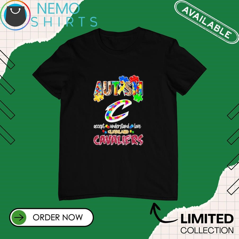 Autism accept understand love Cleveland Cavaliers - Adult & Kids T-Shirts, Sweatshirts & Hoodies apparel design preview 1