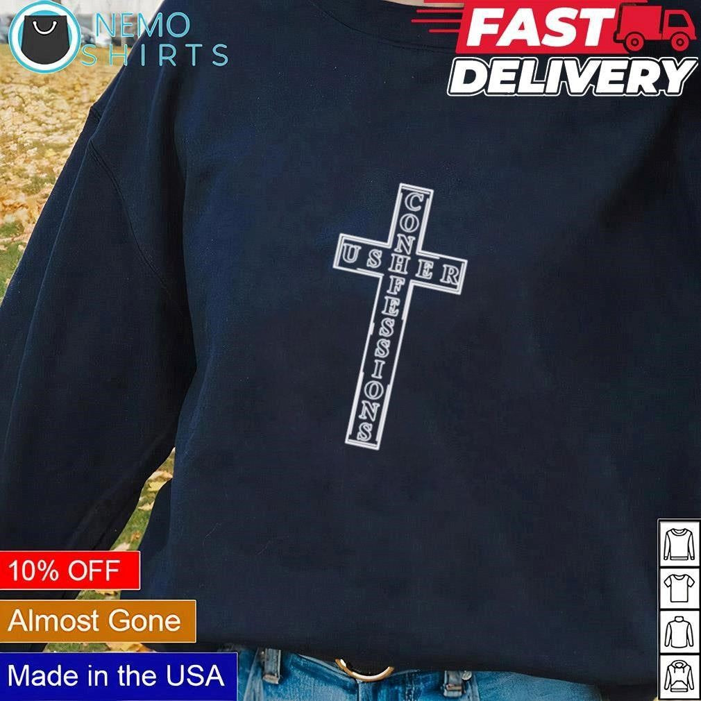 Usher Confessions cross - Adult & Kids T-Shirts, Sweatshirts & Hoodies apparel design preview 1