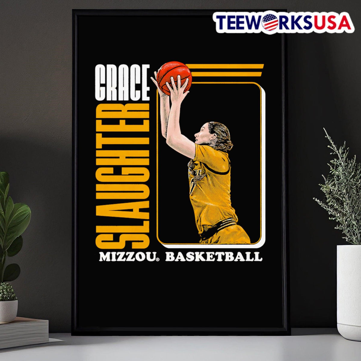 Grace Slaughter Mizzou Tigers basketball block name - Adult & Kids T-Shirts, Sweatshirts & Hoodies apparel design preview 5