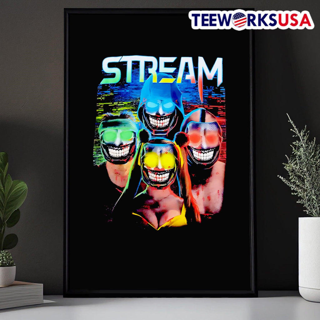 Stream Masked Killers - Adult & Kids T-Shirts, Sweatshirts & Hoodies apparel design preview 5