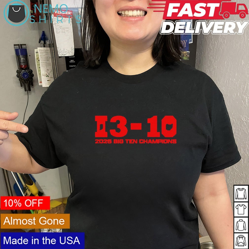 Cig Ten Indiana Hoosier 13 10 2025 Big Champions - Adult & Kids T-Shirts, Sweatshirts & Hoodies apparel design preview 2