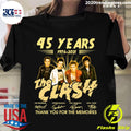 45 Years 1976-2021 The Clash Signature Thank You For - Adult & Kids T-Shirts, Sweatshirts & Hoodies apparel design preview 1