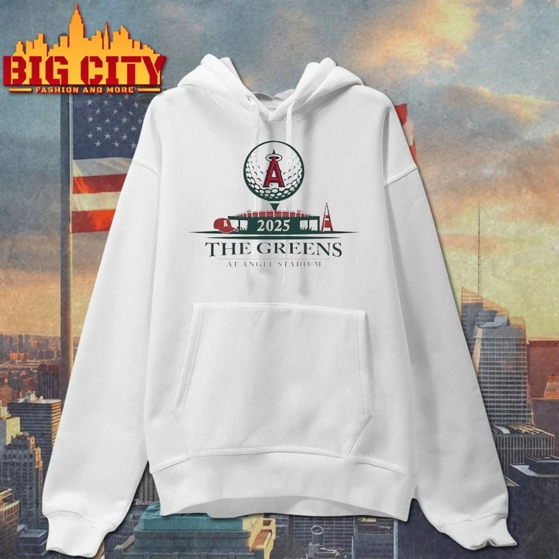 Los Angeles Angels The Greens At Angel Stadium 2025 - Adult & Kids T-Shirts, Sweatshirts & Hoodies apparel design preview 2