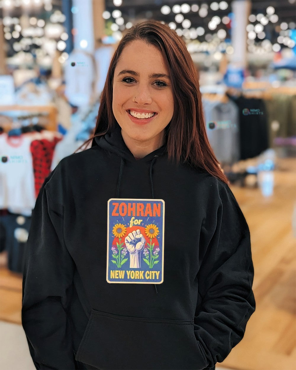 Zohran Mamdani for NYC Mayor 2025 campaign - Adult & Kids T-Shirts, Sweatshirts & Hoodies apparel design preview 5