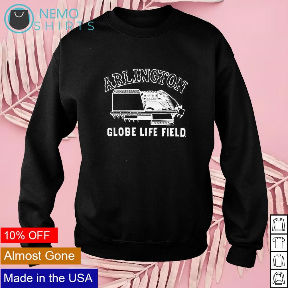 Texas Rangers Arlington globe life field - Adult & Kids T-Shirts, Sweatshirts & Hoodies apparel design preview 3