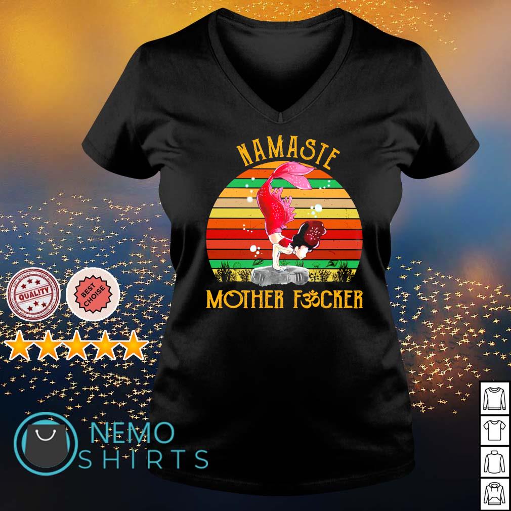 Mermaid namaste mother fucker vintage - Adult & Kids T-Shirts, Sweatshirts & Hoodies apparel design preview 5