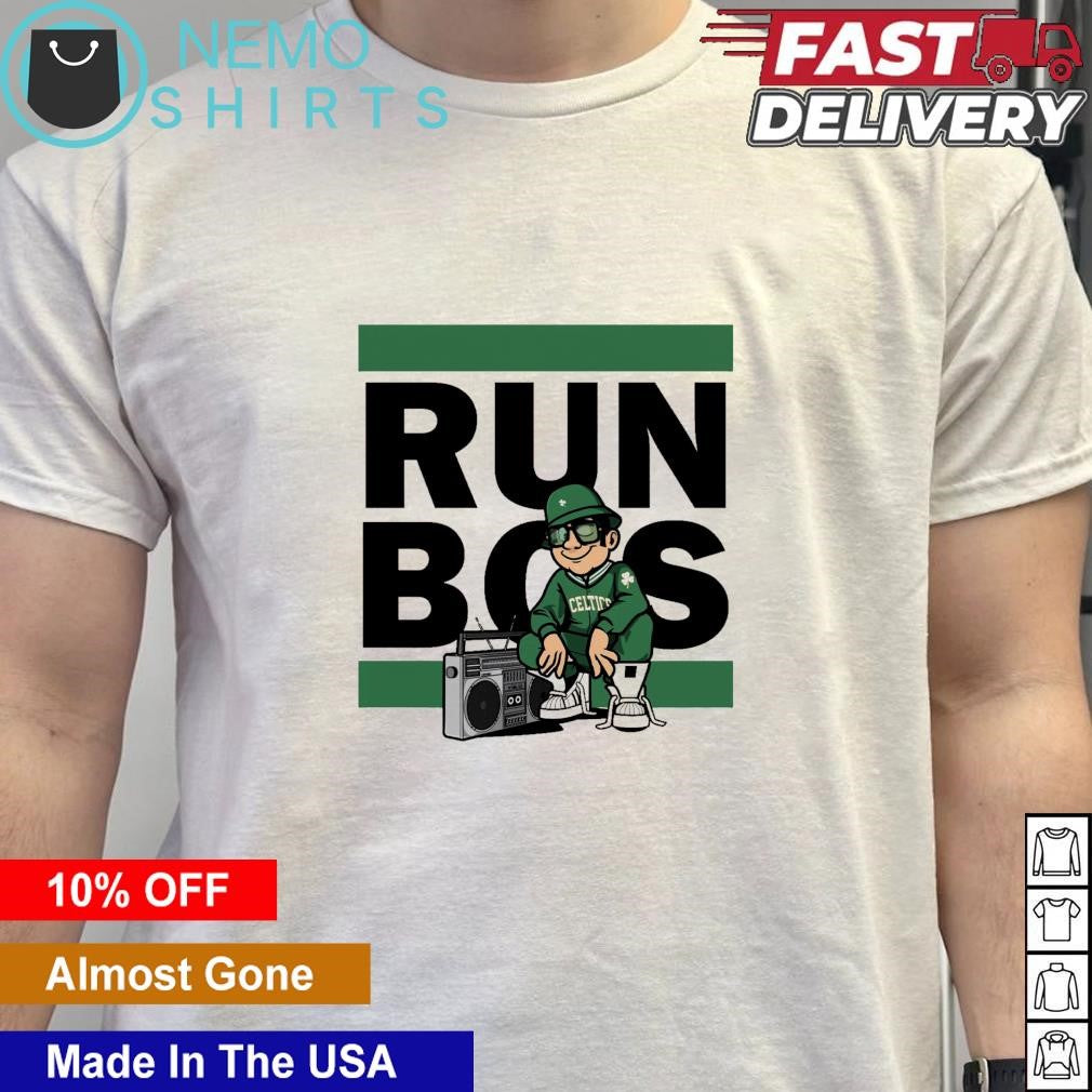 Run Bos hoops Boston Celtics - Adult & Kids T-Shirts, Sweatshirts & Hoodies apparel design preview 5