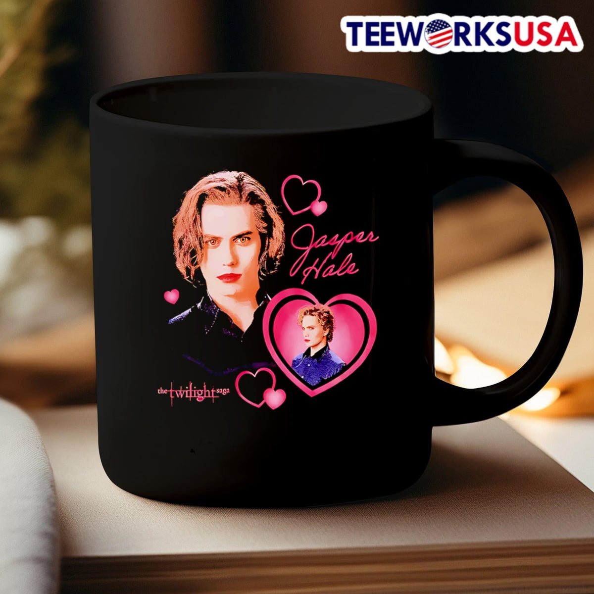 The Twilight Saga Jasper Heart - Adult & Kids T-Shirts, Sweatshirts & Hoodies apparel design preview 3
