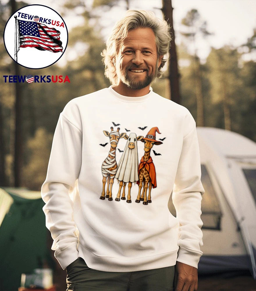 Giraffe costume Halloween - Adult & Kids T-Shirts, Sweatshirts & Hoodies apparel design preview 5
