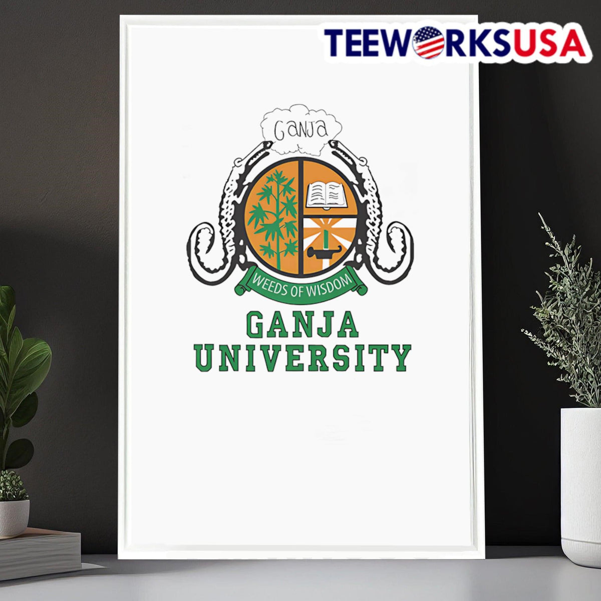 Ganja University - Adult & Kids T-Shirts, Sweatshirts & Hoodies apparel design preview 6