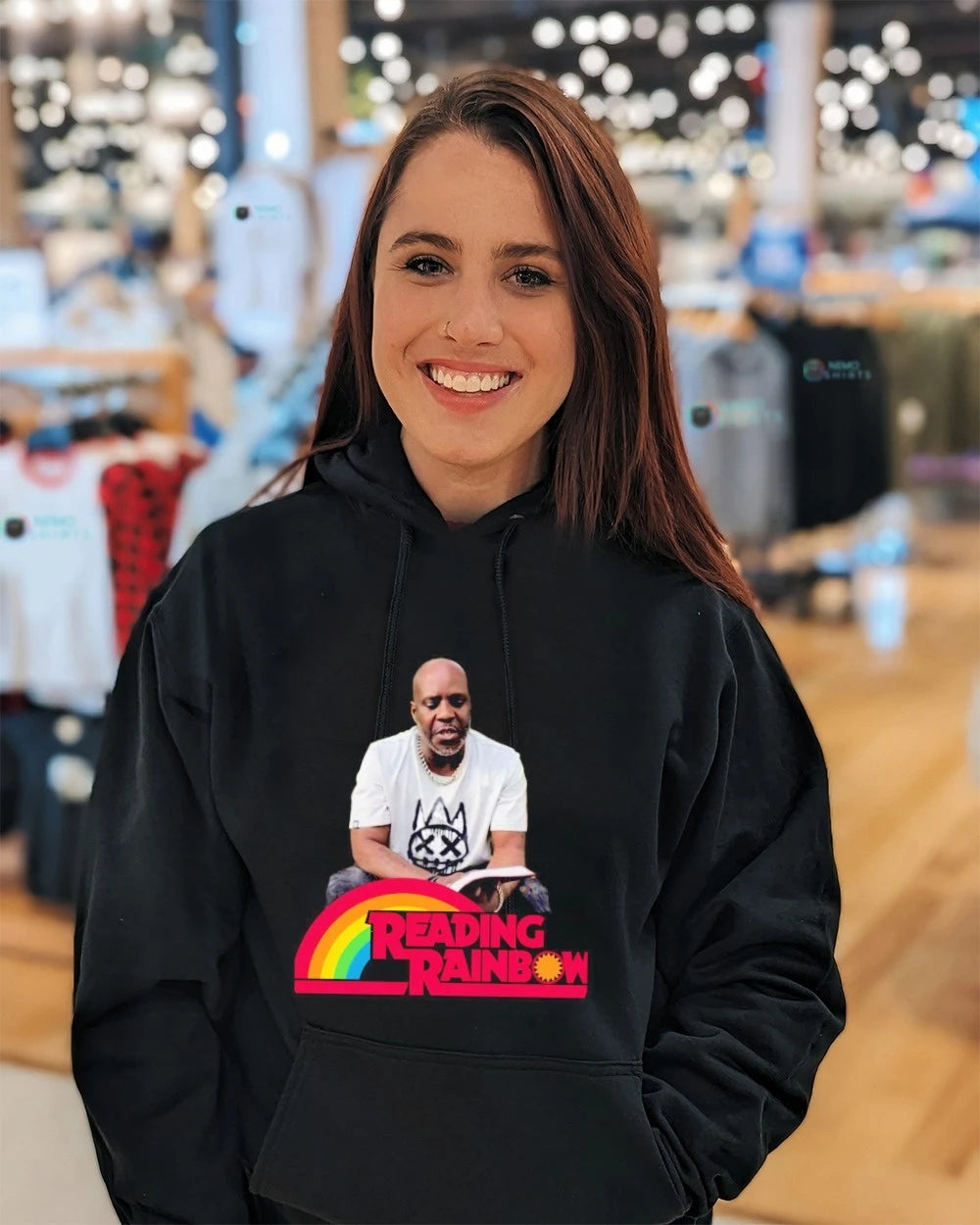 DMX Reading Rainbow Meme Hip Hop - Adult & Kids T-Shirts, Sweatshirts & Hoodies apparel design preview 4