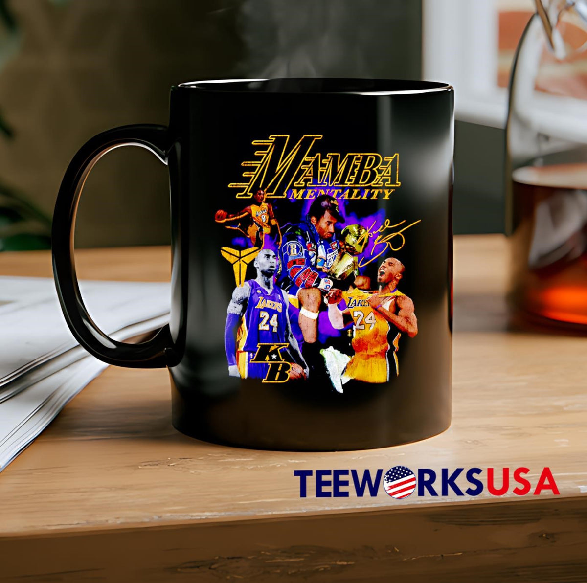 Mamba Mentality graphic retro - Adult & Kids T-Shirts, Sweatshirts & Hoodies apparel design preview 2