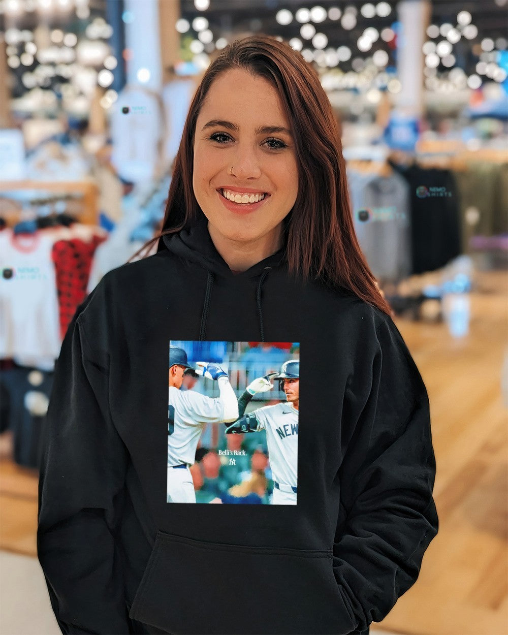 Belli's back Aaron Judge to Cody Bellinger New York - Adult & Kids T-Shirts, Sweatshirts & Hoodies apparel design preview 3