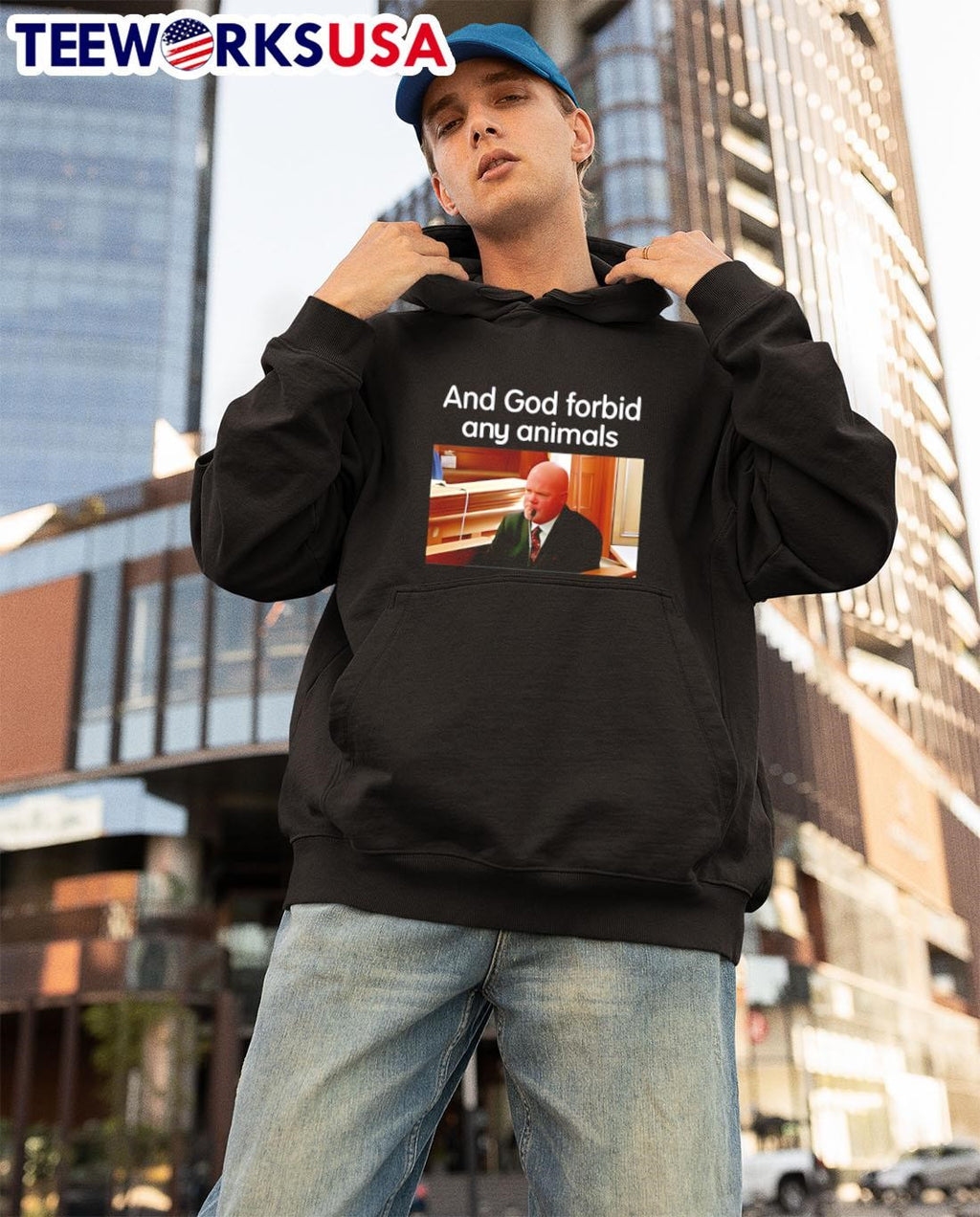 Brian loughran and god forbid any animals - Adult & Kids T-Shirts, Sweatshirts & Hoodies apparel design preview 3