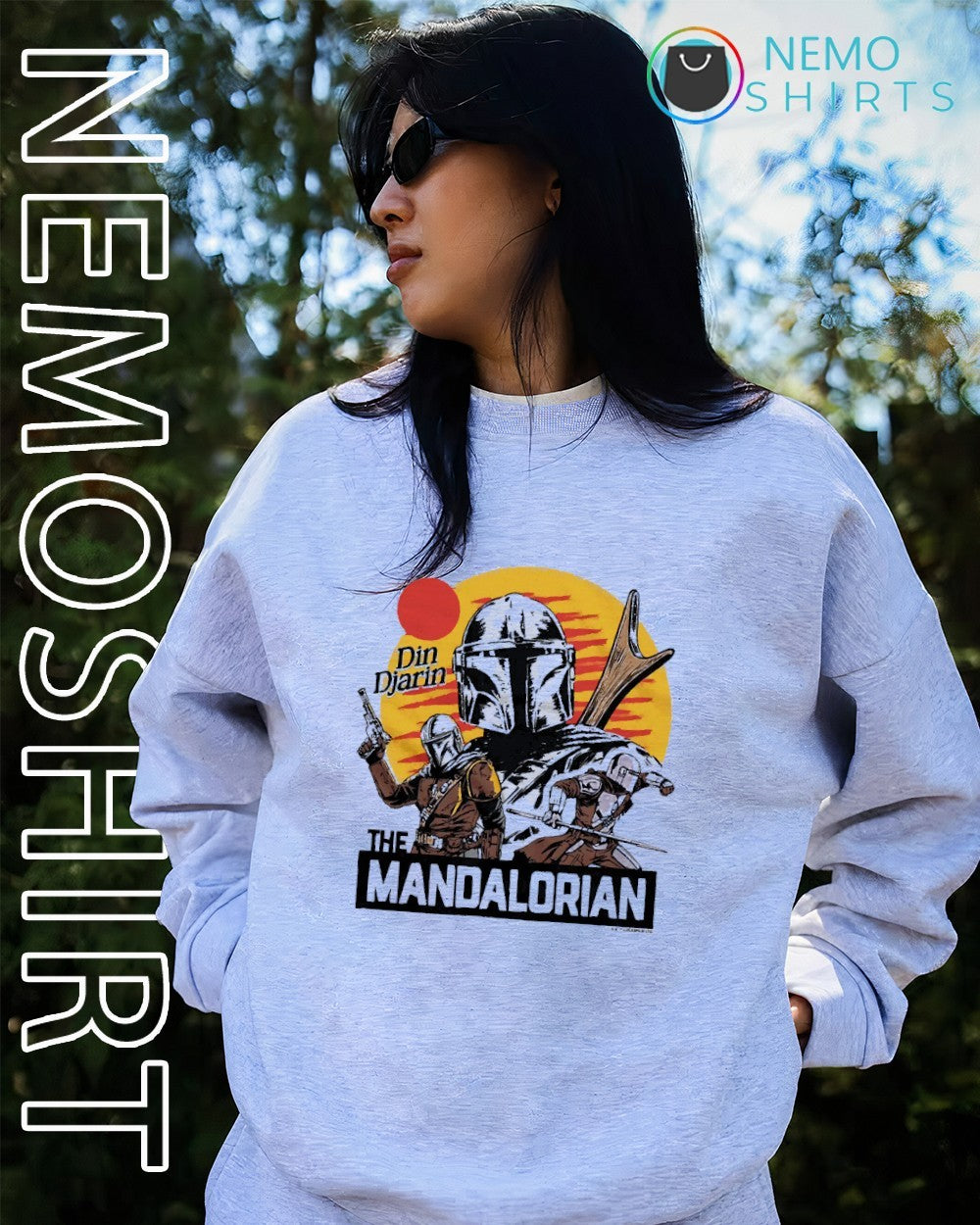 The Mandalorian Din Djarin - Adult & Kids T-Shirts, Sweatshirts & Hoodies apparel design preview 2