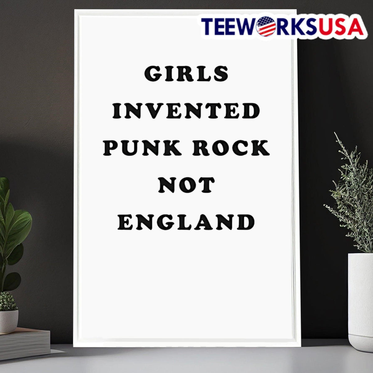 Girls invented punk rock not England - Adult & Kids T-Shirts, Sweatshirts & Hoodies apparel design preview 6