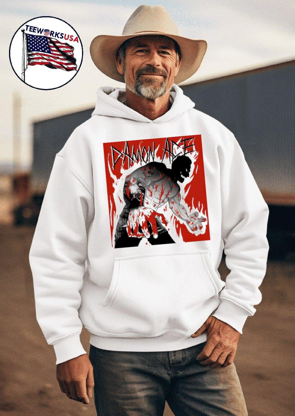 Damon Ace Colossus - Adult & Kids T-Shirts, Sweatshirts & Hoodies apparel design preview 2
