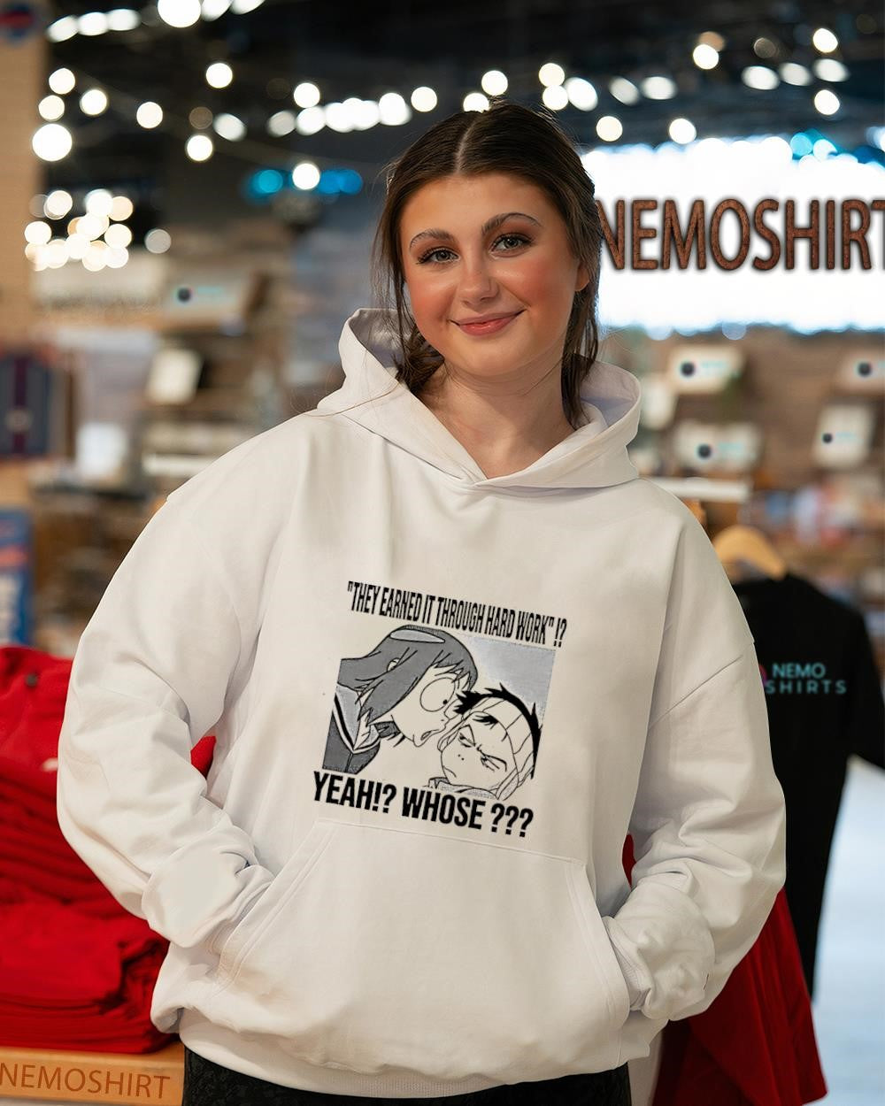 They Earned It Through Hard Work Yeah Whose Meme - Adult & Kids T-Shirts, Sweatshirts & Hoodies apparel design preview 3
