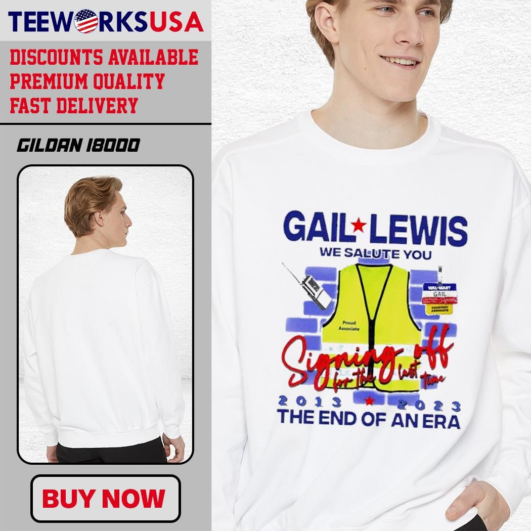 Gail Lewis We Salute You The End Of An Era design - Adult & Kids T-Shirts, Sweatshirts & Hoodies apparel design preview 3