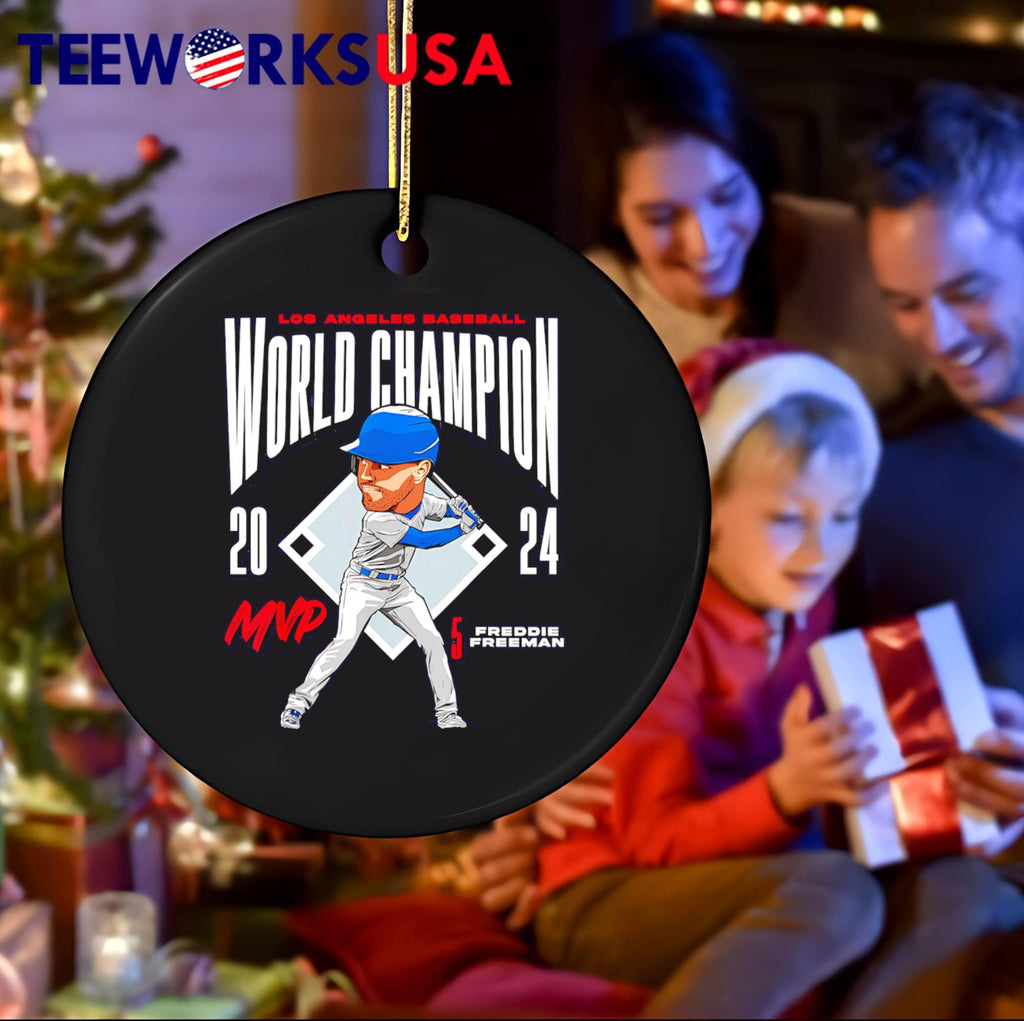 Freddie Freeman #5 Los Angeles Baseball MVP 2024 - Adult & Kids T-Shirts, Sweatshirts & Hoodies apparel design preview 4