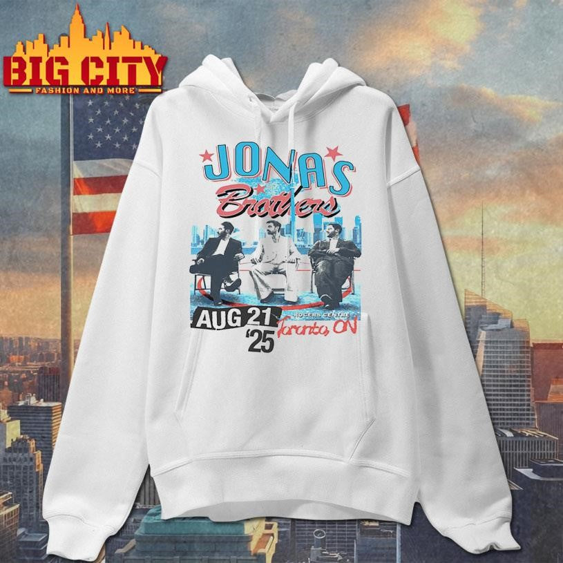 Jonas Brothers Tour Toronto, Canada 2025 - Adult & Kids T-Shirts, Sweatshirts & Hoodies apparel design preview 2