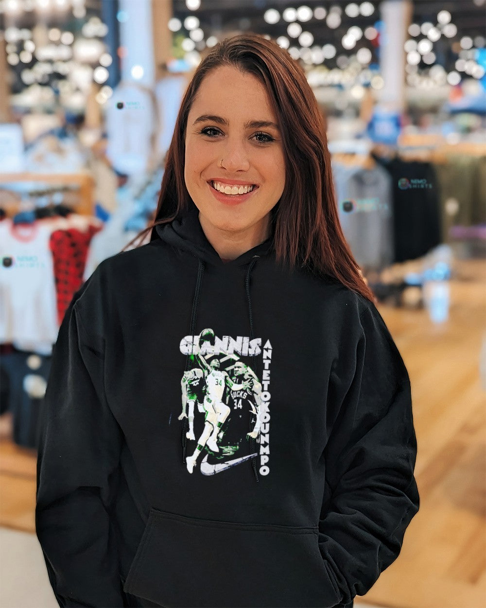 Giannis Antetokounmpo Milwaukee Bucks player graphic - Adult & Kids T-Shirts, Sweatshirts & Hoodies apparel design preview 5
