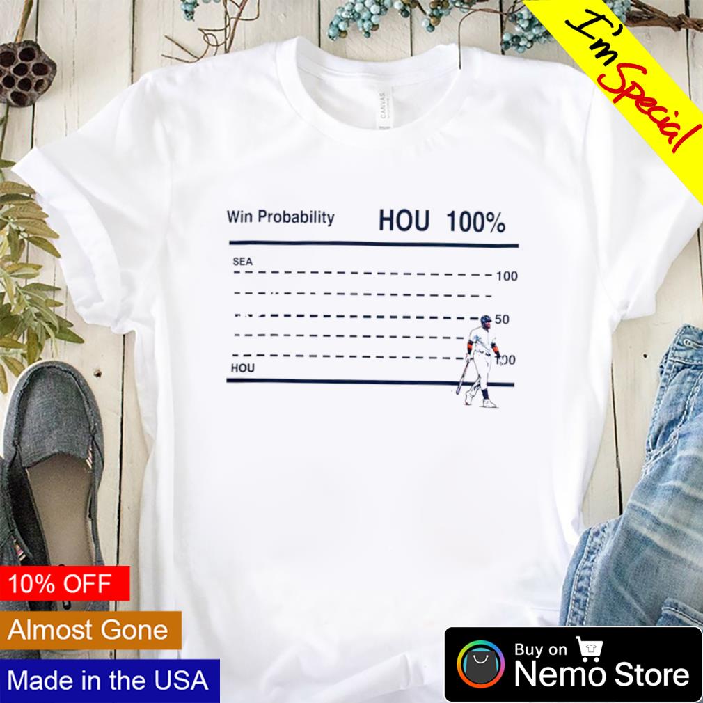 Houston Astros ‪win probability hou 100‬% - Adult & Kids T-Shirts, Sweatshirts & Hoodies apparel design preview 1