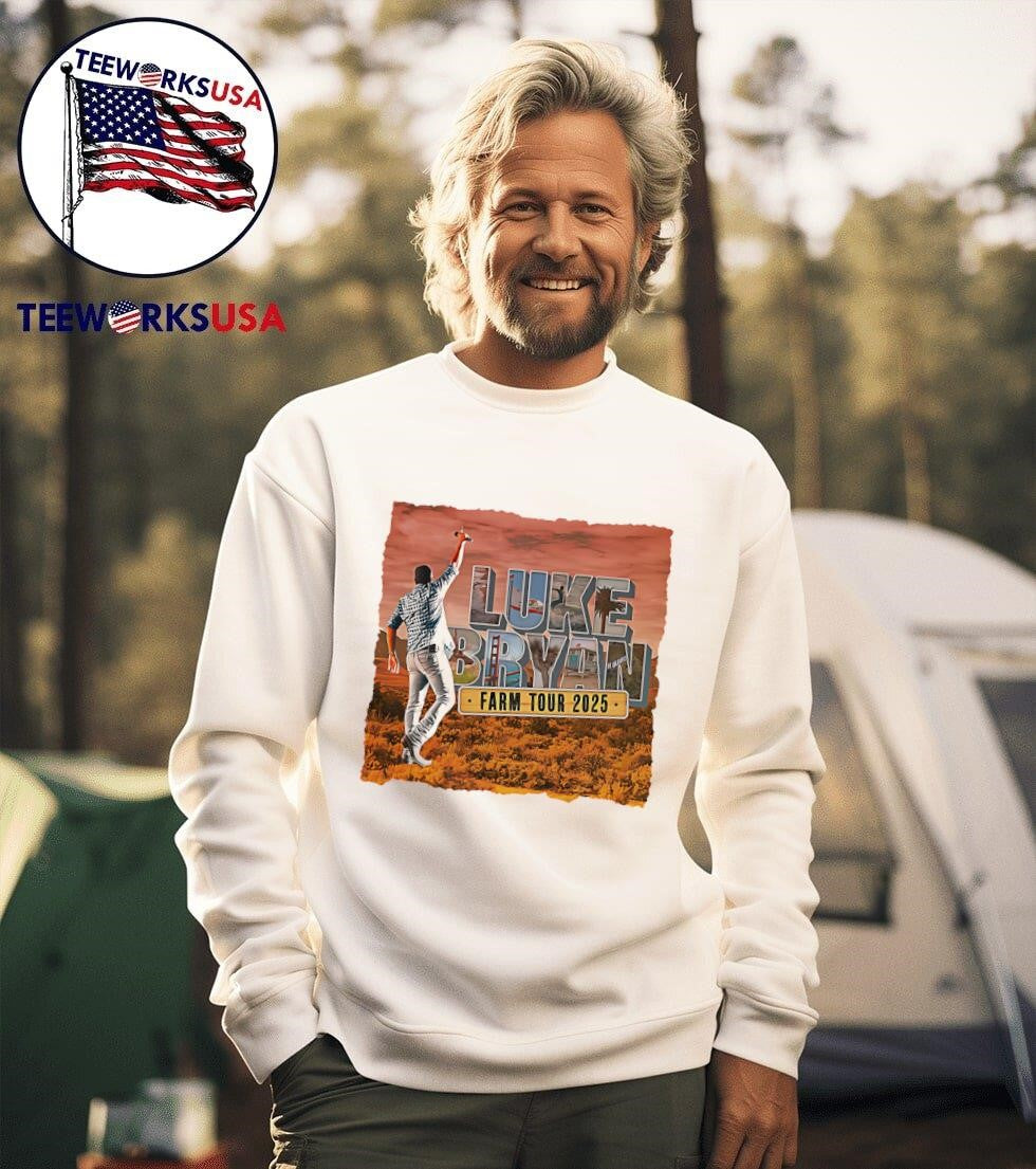 Luke Bryan 2025 Farm Tour - Adult & Kids T-Shirts, Sweatshirts & Hoodies apparel design preview 3