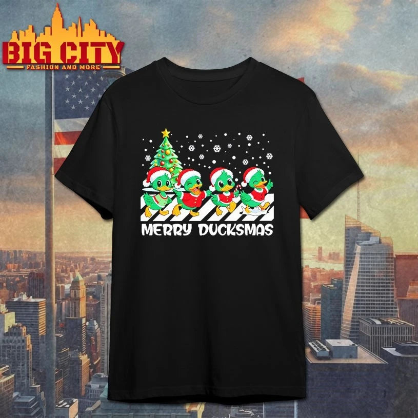 Merry Ducksmas abbey road christmas 2025 - Adult & Kids T-Shirts, Sweatshirts & Hoodies apparel design preview 1