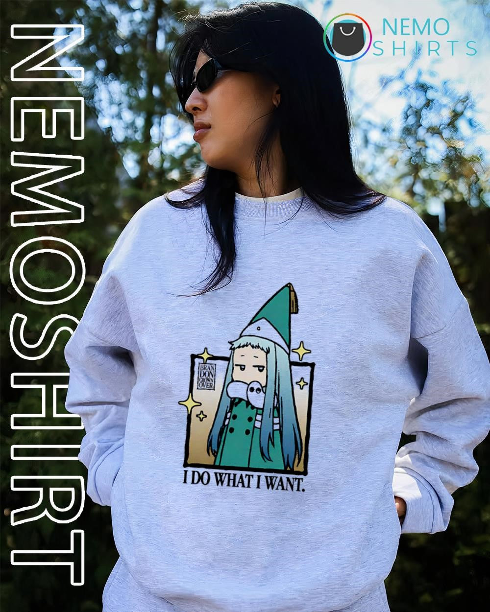 Brandon Crownover I Do What Want Anime Style - Adult & Kids T-Shirts, Sweatshirts & Hoodies apparel design preview 2