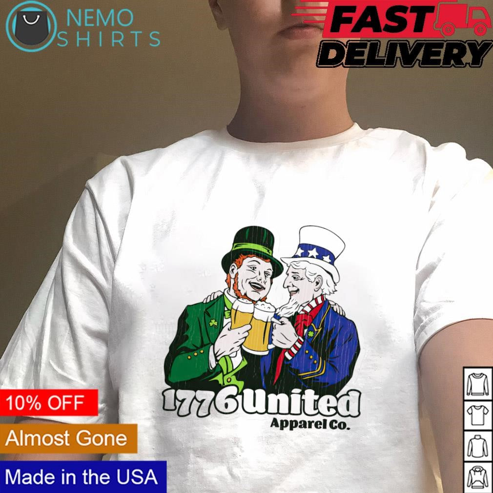 Uncle Sam 1776 united St. Patrick's day - Adult & Kids T-Shirts, Sweatshirts & Hoodies apparel design preview 1