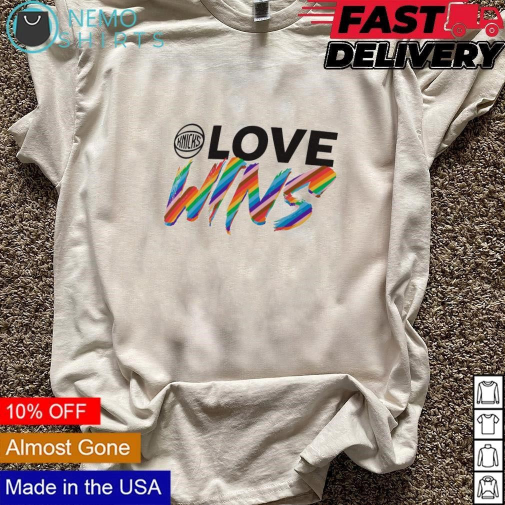 New York Knicks love wins pride month - Adult & Kids T-Shirts, Sweatshirts & Hoodies apparel design preview 3