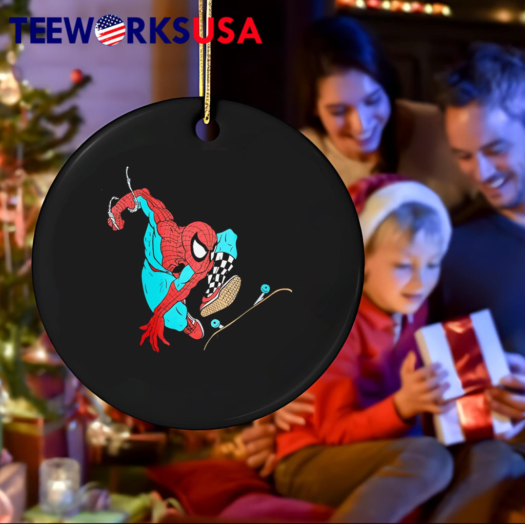 Spider-Man roller skating - Adult & Kids T-Shirts, Sweatshirts & Hoodies apparel design preview 4