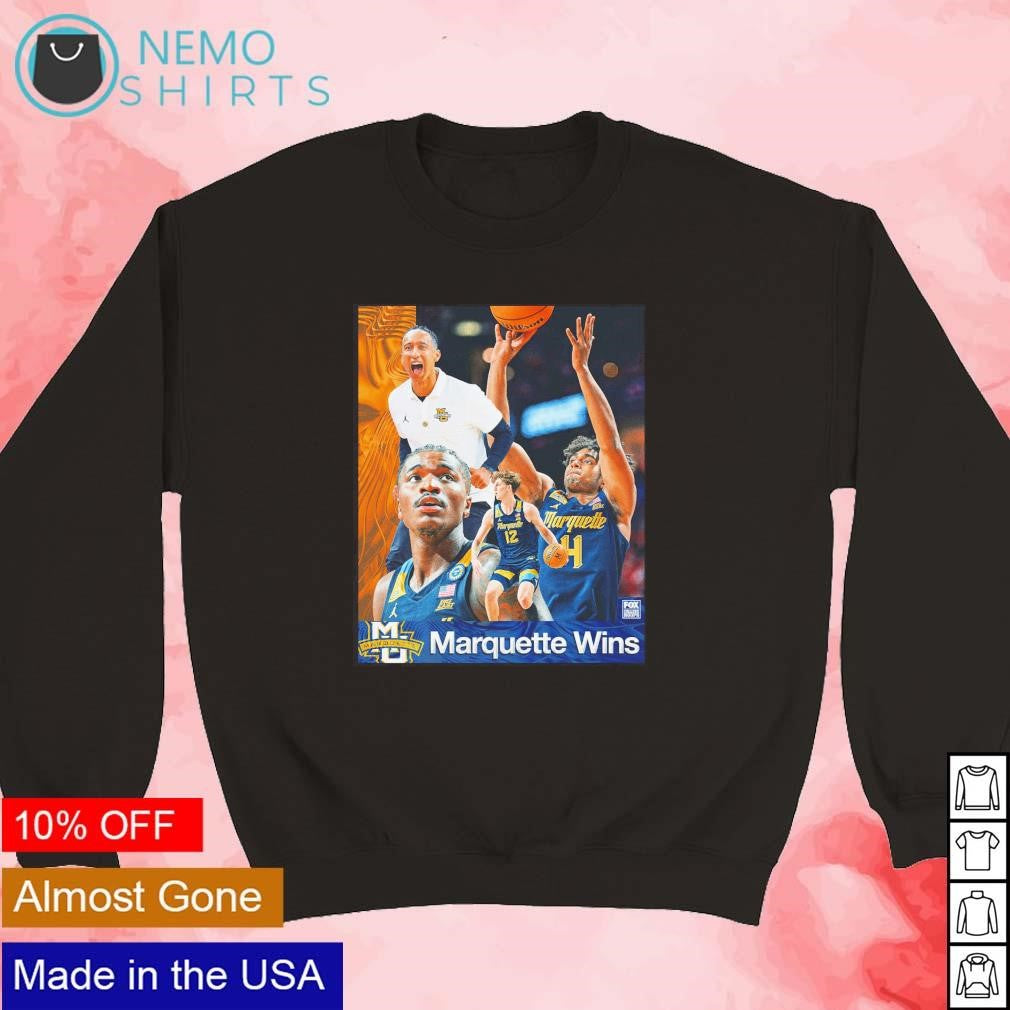 Marquette Golden Eagles takes down no 6 Purdue 76 58 - Adult & Kids T-Shirts, Sweatshirts & Hoodies apparel design preview 5