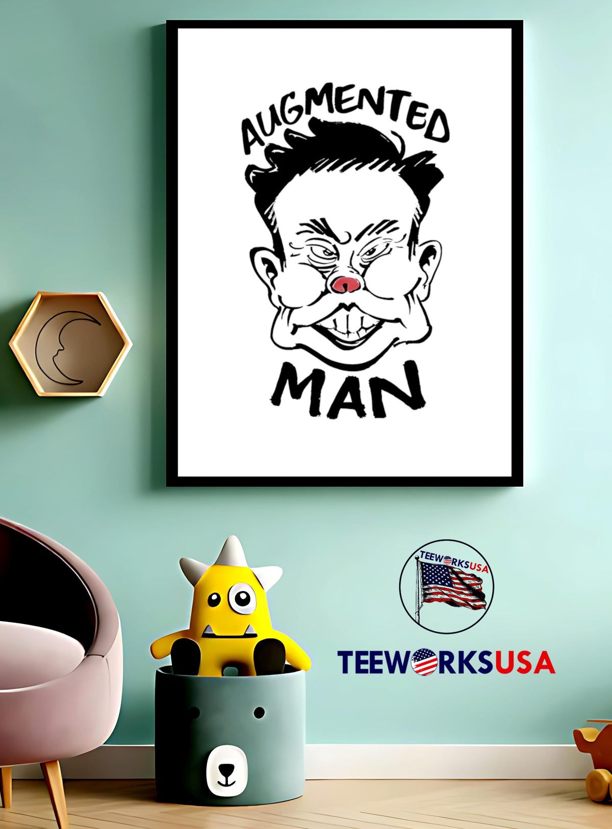 Elon Musk Augmented Man funny - Adult & Kids T-Shirts, Sweatshirts & Hoodies apparel design preview 4