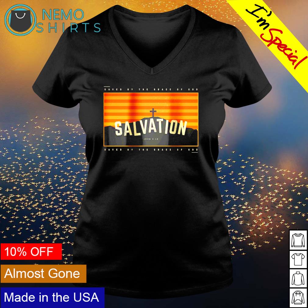 Salvation saved by the grace of god - Adult & Kids T-Shirts, Sweatshirts & Hoodies apparel design preview 5