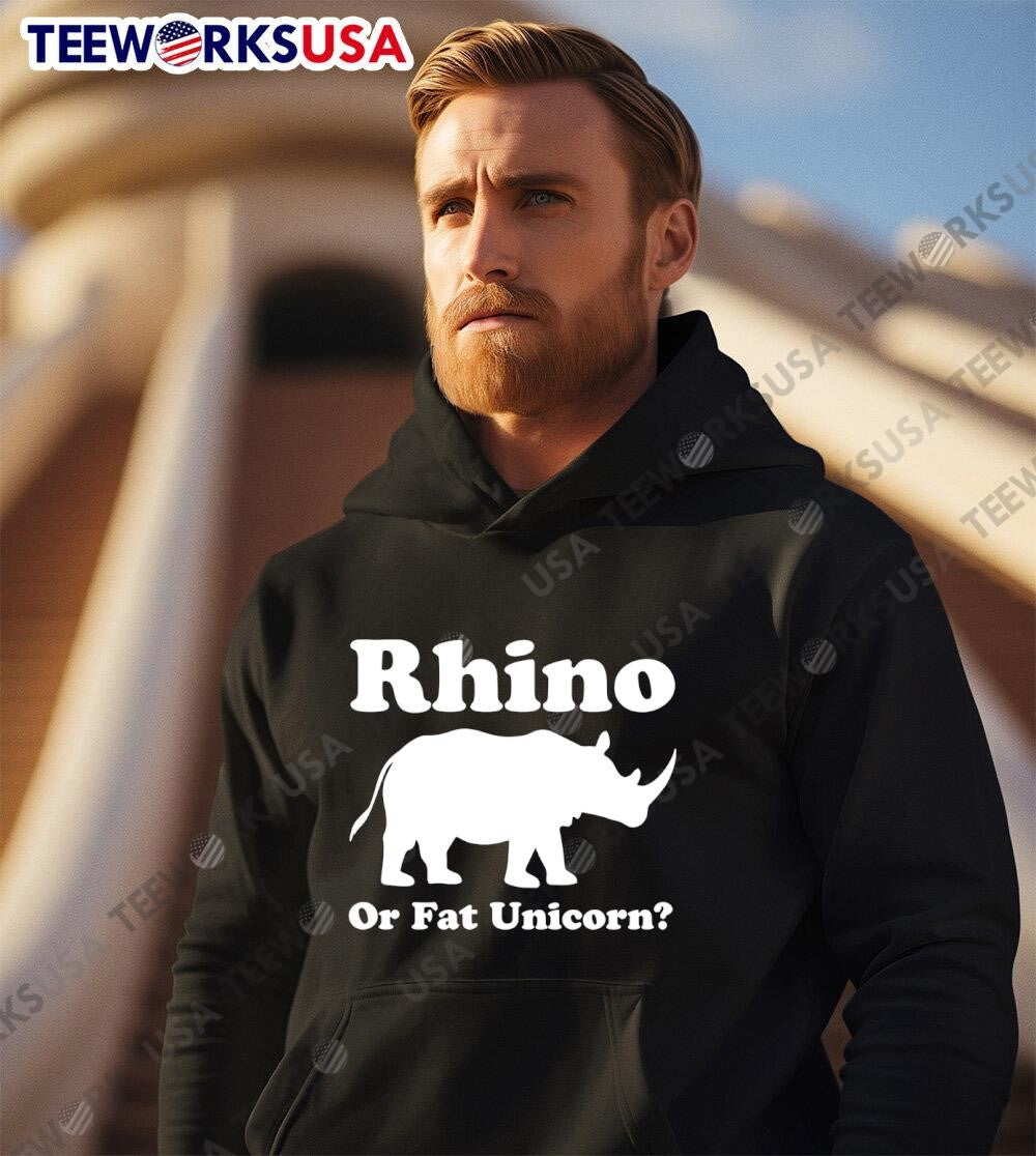 Rhino Or Fat Unicorn - Adult & Kids T-Shirts, Sweatshirts & Hoodies apparel design preview 3