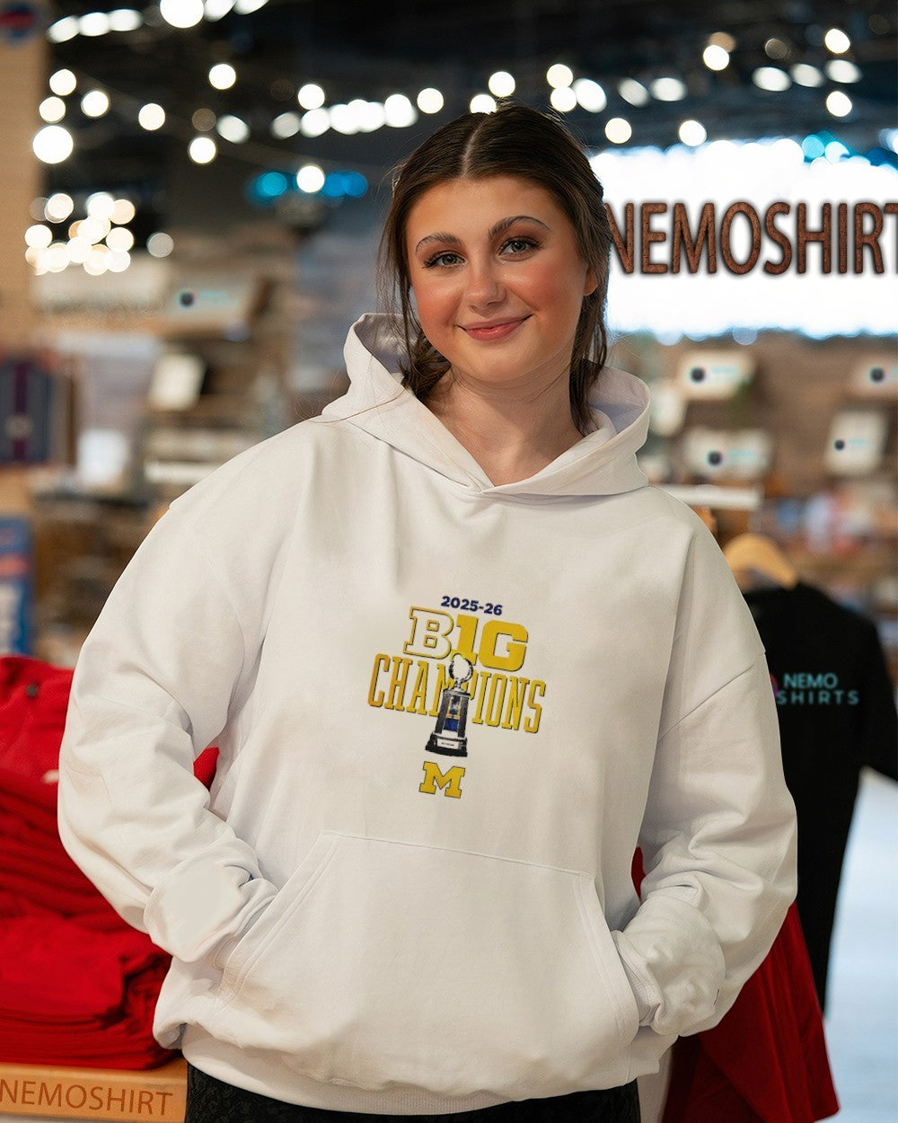 2025 26 B1G champions Michigan Wolverines men's - Adult & Kids T-Shirts, Sweatshirts & Hoodies product image 3