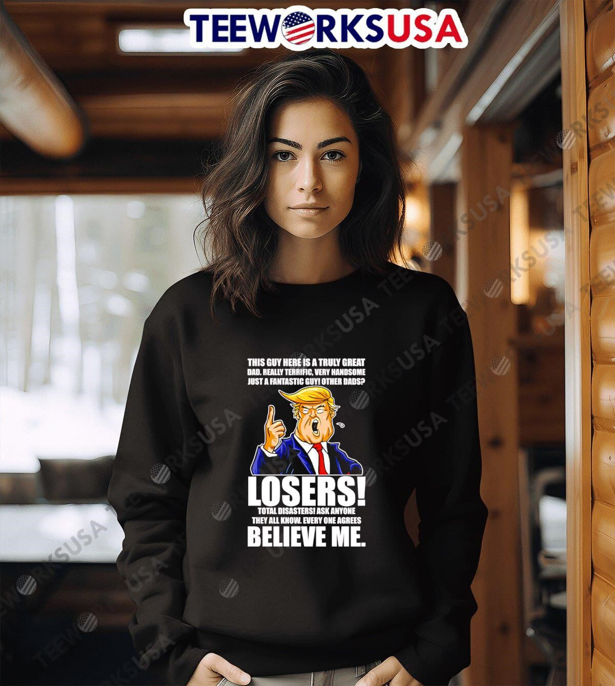 Trump Style Funny Dad - Adult & Kids T-Shirts, Sweatshirts & Hoodies apparel design preview 6